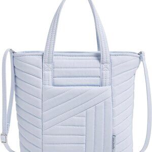 Cotton Mini Tote Bag Womens Zipper Closure Adjustable Strap Morning Glory